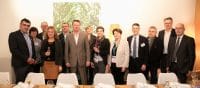 Daniel Peyraube Président AGPM avec divers représentants des régions de France