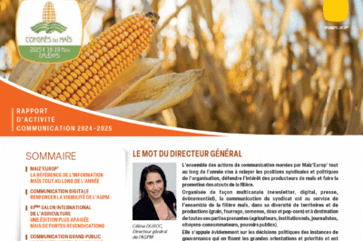 Couv Focus communication Maiz'Europ' 2025