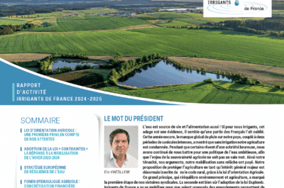 Couv raport d'activités Irrigants de France 2025